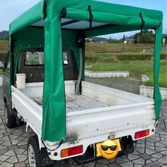 ❤️軽トラ用の幌・骨組セット☆ 3方向開閉式☆バグトラック☆軽トラ幌キャンプ☆車中泊☆引越☆軽配送☆軽急配☆現物確認大歓迎☆の画像