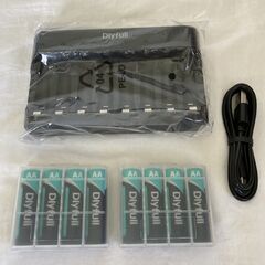 ☆Dlyfull 単3 充電池充電器セット 8スロット◆単3電池 8本×2800mAhの画像