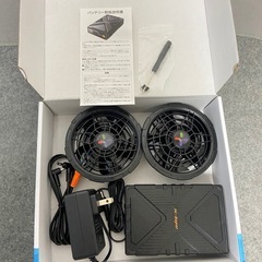 新品 2025年最新 52V超暴風 作業服 ファンバッテリーセットPSE認証済の画像