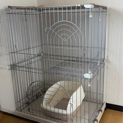 猫ゲージ2段の画像