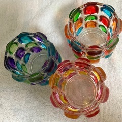 キャンドルグラス3点の画像