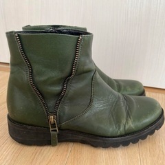 本革ブーツ ショートブーツ La fée maraboutée 24.5の画像
