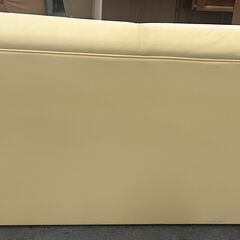 【黄色の2人掛けソファ／美品】の画像