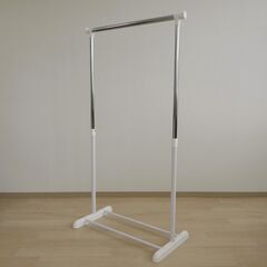 パイプハンガー（ホワイト）【小金井市民限定】（小金井市再生家具）品番：07-04-29 ※新規優先の画像