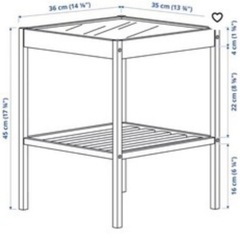 IKEA サイドテーブルの画像