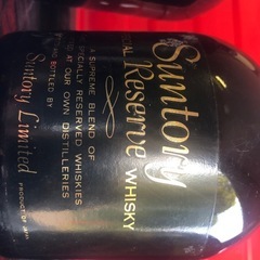 空瓶　
SUNTORY SPECIAL RESERVE WHISKY 70周年記念ボトル 空瓶の画像