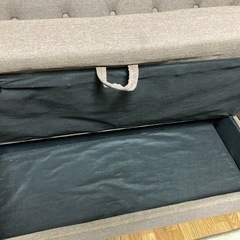 【タンスのゲン】収納付き2人掛けソファの画像