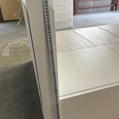 【良品】ニトリ 収納付きベッドフレーム セミダブル 白系 多収納 分解済み 早い者勝ち 引取歓迎 配送OKの画像