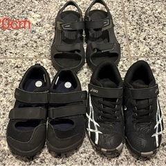 アシックス19cm-21cm,7足まとめて　男の子の画像