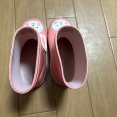 レインブーツ　うさぎ　ピンク　14cmの画像