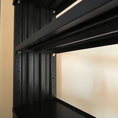 KOKUYO 黒スティールラック　4本の画像