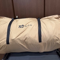 アラジンストーブ、RISUトランクカーゴ×2、ZENキャンプケース、waq インフレーターマット 10cmダブルサイズの画像