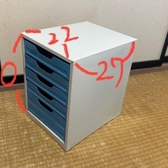 レターケース5段（スチール製）の画像