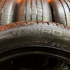 DUNLOP VEURO VE304 225/50R17 17インチ 夏タイヤ 4本 20年製 バリ溝 吸音スポンジ レクサスGS クラウンマジェスタ アコード等　(VTM320) の画像