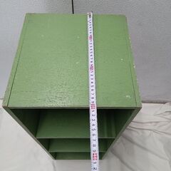 木製　棚　３段　300円　30×30  高さ81　色違いでベージュありますの画像