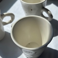 陶磁器製カップ　5つセットの画像