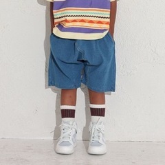 美品　オーシャンアンドグラウンド　パイル素材　リラックスサルエル　ハーフパンツ　 ショートパンツの画像