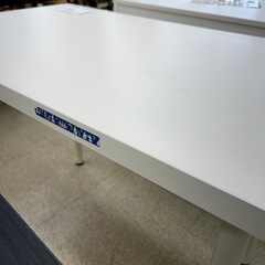 リユースのサカイ東金店 IKEA デスク 白 ※天板傷あり TJ13503の画像