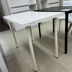 リユースのサカイ東金店 IKEA デスク 白 ※天板傷あり TJ13503の画像