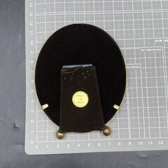 Solid Brass PHOTO FRAME　写真立て ゴールド 楕円 フォトフレーム ウェルカムスペース アンティークの画像