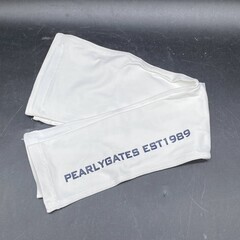 未使用保管品　PEARLY GATES パーリーゲイツ UVアームカバー ホワイト系 FR ゴルフウェア192 NO. 053-183416の画像