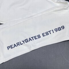 未使用保管品　PEARLY GATES パーリーゲイツ UVアームカバー ホワイト系 FR ゴルフウェア192 NO. 053-183416の画像