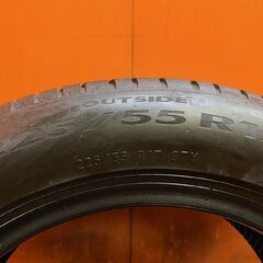 PIRELLI Cinturato P7 225/55R17 17インチ 夏タイヤ 1本 20年製 バリ溝 V37スカイライン フーガ 10系アルファード アテンザセダン (KTN446)の画像