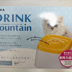 【美品】ドリンクファウンテン猫用 INM-017 自動給水器＋交換ろ過材(計 8個）250728-1Tの画像