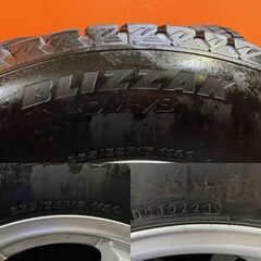 走行短め【BS DM-V3 265/65R17】スタッドレス【社外ホイール 17インチ 7.5J6HPCD139.7+25】23年製 ランクルプラド ハイラックス等 (VTN305) の画像