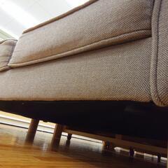 【リユースのサカイ八街店】★ジモティ割あり★ ソファー　ベージュ　クリーニング済　YJ7038の画像