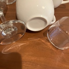 無印良品 風　大きめマグとワイングラスとキャンドルホルダー x2個セットの画像