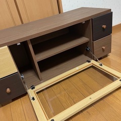 テレビ台　オシャレ　ブラウン系の画像