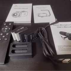 【美品】4K デジタルビデオカメラ HDR 48MP(4800万画素) WIFI機能 16倍デジタルズーム】の画像
