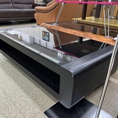 リユースのサカイ東金店 センターテーブル ※ガラス面キズ、左前剥がれあり TJ13508の画像