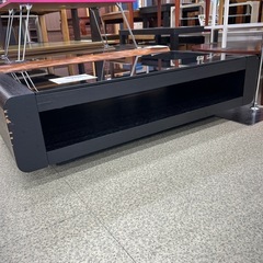 リユースのサカイ東金店 センターテーブル ※ガラス面キズ、左前剥がれあり TJ13508の画像
