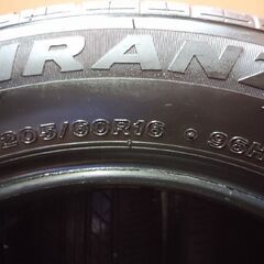 BS BRIDGESTONE TURANZA ER33 205/60R16 16インチ 夏タイヤ 4本 24年製 バリ溝 ステップワゴン ヴォクシー ビアンテ プリウスα等 (VTN309) の画像