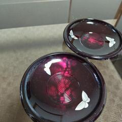 茶托  5枚セット  ルビー  蝶柄の画像