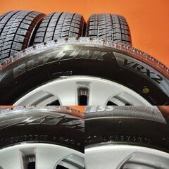 【BS BLIZZAK VRX2 185/60R15】スタッドレス【ホンダ Modulo フィット 純正ホイール 15インチ 5.5J4HPCD100+50】21年製 バリ溝　(KTL461)の画像