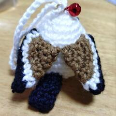 ハンドメイド　ストラップ　シマエナガの画像
