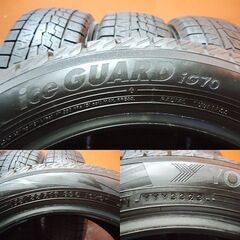 YOKOHAMA ice GUARD iG70 185/55R16 16インチ スタッドレス 4本 23年製 バリ溝 ヤリス カローラアクシオ スイフト インサイト等　(KTF313)の画像