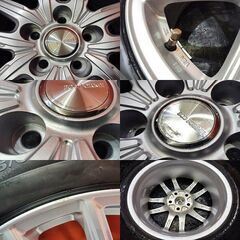 【BS BRIDGESTONE BLIZZAK VRX3 195/60R17】スタッドレス【BS ECO FORME 17インチ 7J5HPCD114.3+45】23年製 バリ溝 60プリウス等　(KTL463)の画像