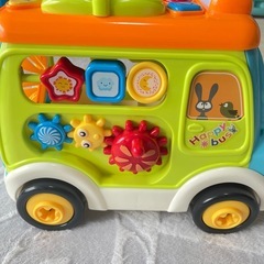 バス　車　おもちゃ　知育　赤ちゃん　ベビー　図形認知 積み木 早期開発 指先訓練の画像