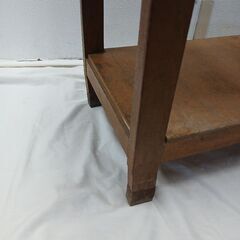 机　レトロ　作業台　500円　引出し2段の画像