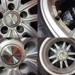 【BS DM-V3 225/65R17】スタッドレス【ECO FORME 17インチ 7J5HPCD114.3+38】22年製 バリ溝 ハリアー エクストレイル RAV4等　(KTM460) の画像