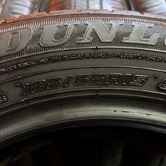 DUNLOP ENASAVE EC300+ 185/65R15 15インチ 夏タイヤ 4本 22～23年製 バリ溝 ノート フリード イスト アクア MAZDA2 シエンタ等　(KTO452)の画像