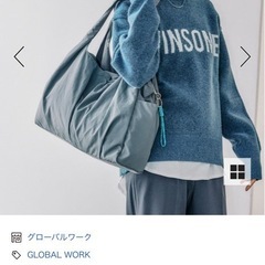 グローバルワーク　撥水軽量ポケットファスナートートの画像