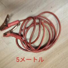 溶接用ジョイント付きケーブル2本　　　　　　　　　　　　　　　　　　　　　　　　　　　　　　　　　　　　　　　　　　　　　各8メートル　　　　　　　　　　　　　　　　　　ブースターケーブル5メートル1本の画像