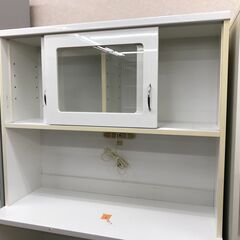 ★リユースのサカイ春日部店★KJ11056  食器棚 ホワイト H180×W98×D46 クリーニング済みの画像