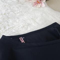 JIL SANDERフレアースカート ネイビー の画像