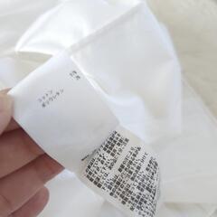 美品 JIL SANDER ペプラムブラウス ホワイト 34サイズの画像